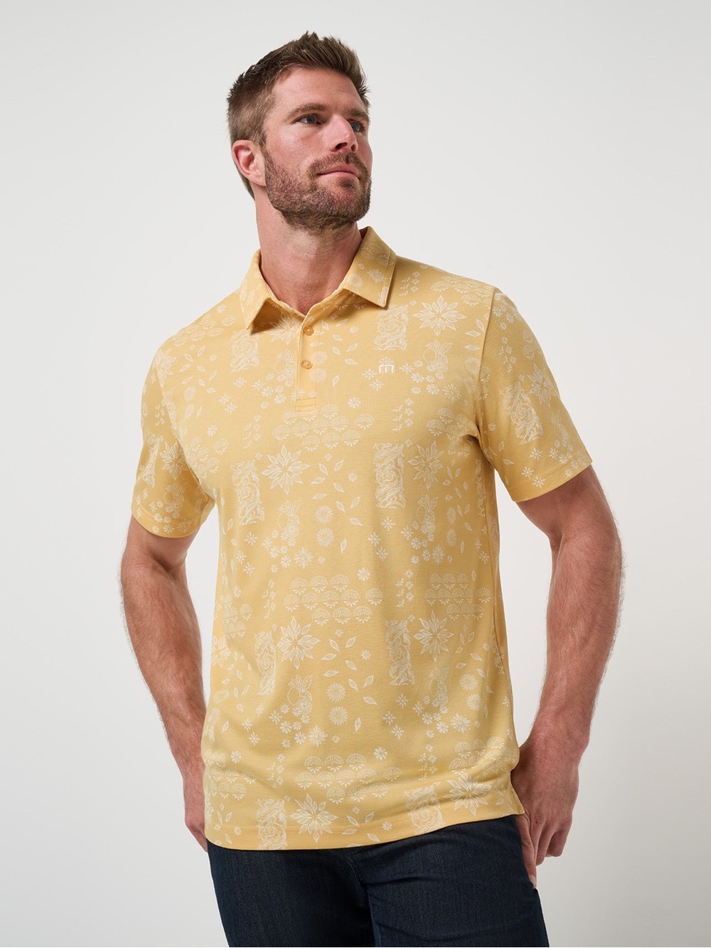 ‘Inbound Plane’ Polo by Travis Mathew NWT Small Never Worn